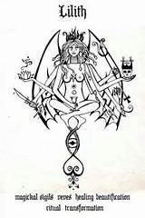 Occult Lilith Coloring Symbols Pagan Demon Tattoo Gods Baphomet Pages Goddesses Goddess Realism Alot Redraw Means Parts Some But Demons sketch template