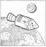Space History Coloring Travel Fun Kids Ruimtevaart Pages sketch template