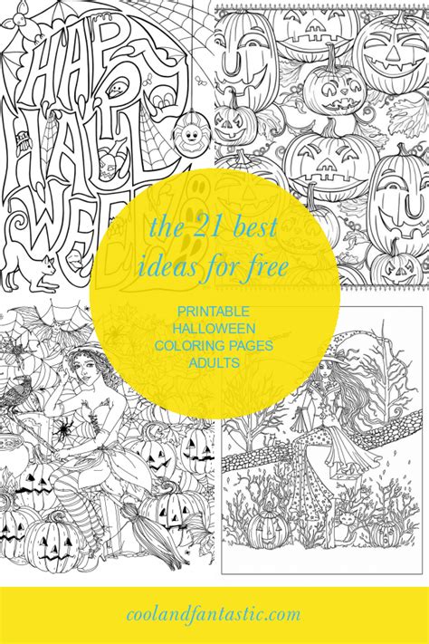 ideas   printable halloween coloring pages adults