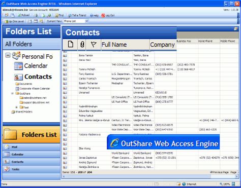 microsoft outlook web access outshare owa outshare