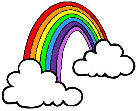 drawing  rainbow clipart