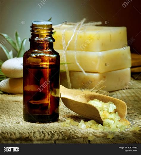 spa essential oil image photo  trial bigstock