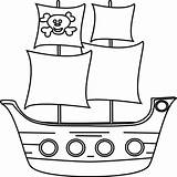 Piratenschiff Piraten Malvorlage Mycutegraphics Piratenschiffe Schiff Clipground Pngkey sketch template