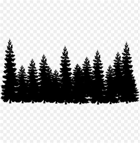wiggins family cabin pine trees silhouette png image  transparent