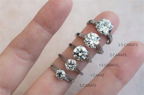 diamond sizes    infacet jewellers