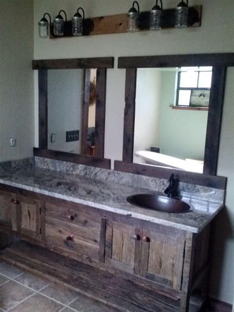 prim antique wood bathroom sink vanity  counter top