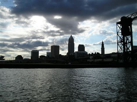 Cleveland Oh View Of Downtown Cleveland From Whiskey Island Photo