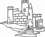 Castle Coloring Pages Colouring sketch template