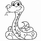 Reptiles Kids Coloring Pages Cliparts Cute Snake Number Attribution Forget Link Don sketch template