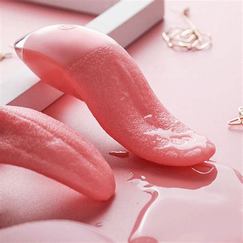 Clit Licking Tongue Vibrator G Spot Dildo Massager Heating Sex Toys For