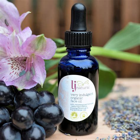 indulgent organic face oil lj natural organic beauty products