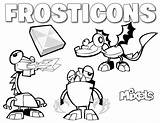 Mixels Frosticons Coloring Pages sketch template