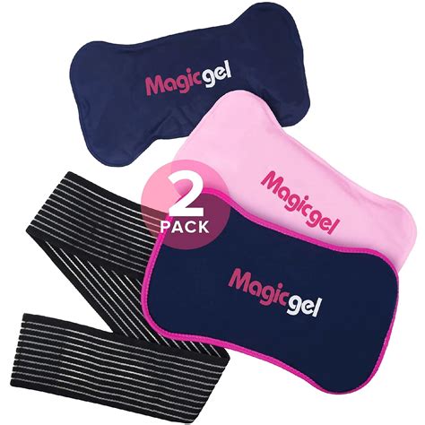 buy magic gel ice packs  sports injuries  adjustable wrap  strap flexible ice
