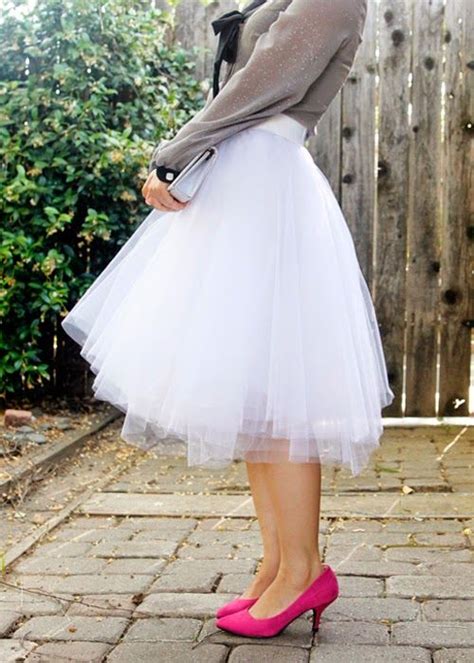 6Layers 65cm Fashion Tulle Skirt Pleated Tutu Skirts