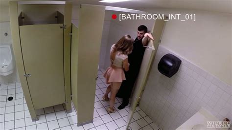 slutty miss melrose is having extreme sex in the restroom