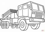 Coloring Pages Rocket Launcher Multiple Vehicle Drawing sketch template