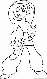 Possible Kim Coloring Pages Fight Ready Coloringpages101 Color sketch template