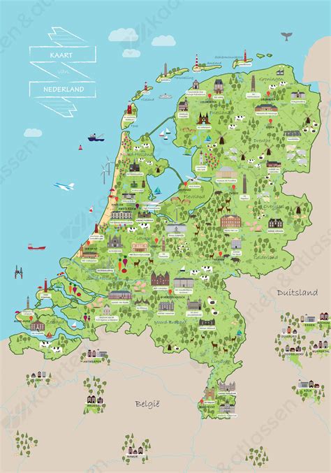 nederland nederland kaart staatkundig  kaarten en atlassennl nederland  gelegen aan