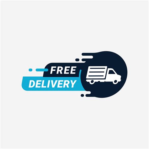 shipping delivery service logo badge  vector art  vecteezy