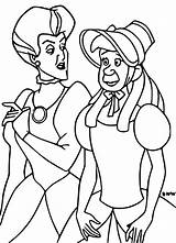 Cinderella Coloring Pages Anastasia Lucifer Drizella Lady Tremaine Wecoloringpage Charming Prince sketch template