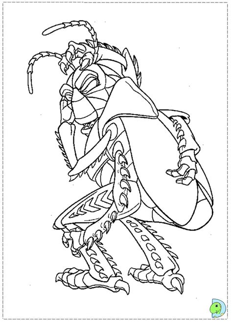 bugs life coloring page dinokidsorg