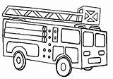 Engine Fire Fireman Coloring sketch template