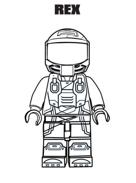 printable  lego   chapter coloring page rex
