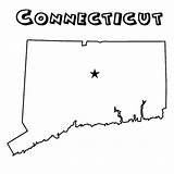 Connecticut Coloring Pages State Printable Colouring Map Flower Ct 550px 13kb sketch template