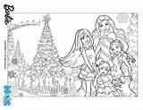 Barbie Christmas Coloring Pages Print Color Printable Hellokids Online sketch template