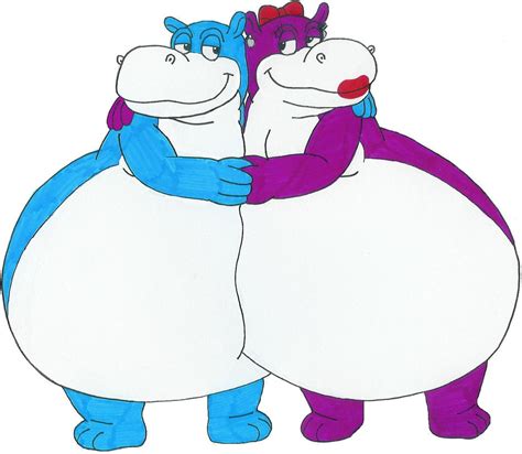 flavio and marita the fat hippos by mcsaurus hippo deviantart character