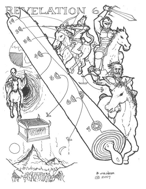 revelation  bw  march book  revelation coloring pages