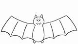 Coloring Bat Halloween Pages Clipart Printable Template Bats Drawing Print Kids Book Easy Preschool Color Cartoon Clip Lunar Children Animated sketch template