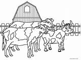 Barnyard Curral Bauernhof Cows Vacas Coloring4free Herd Cool2bkids Kostenlos Ausdrucken Malvorlagen Preschool Cural sketch template