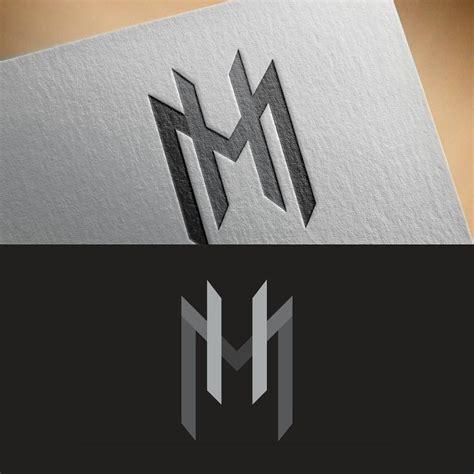 mh monogram logo  sale unused text logo design graphic design logo monogram logo
