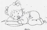 Menina Bebes Em Riscos Fraldas Desenho Dormindo Nil Chupeta Rabiscos Travesseiro Coisasdenil Risco Silva Escolha sketch template
