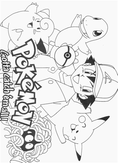 coloring pages pokemon characters