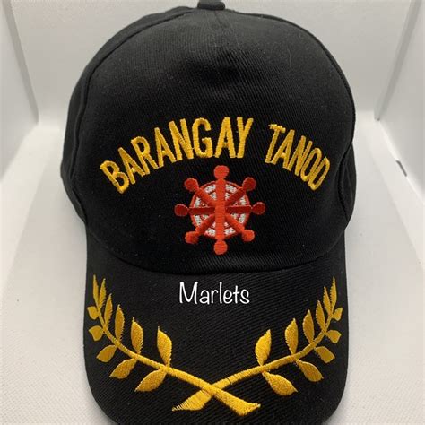 bull brush barangay tanod hatcaps  laurel  embroidered logo