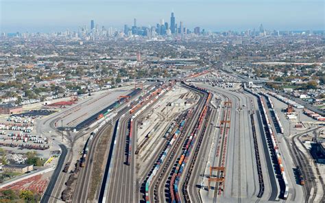 rail yard train city chicago usa aerial view cicero illinois wallpapers hd desktop