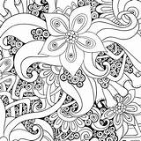 Fleurs Adulte Zentangle sketch template