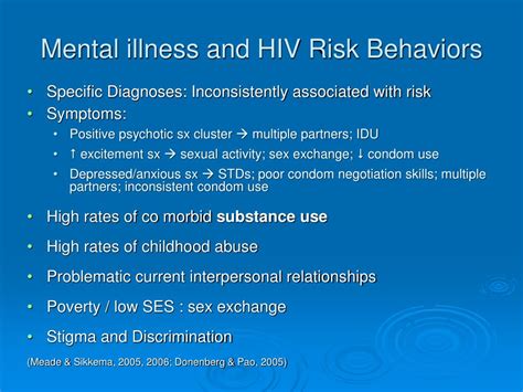 ppt the connection between mental health and hiv aids