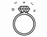 Ring Coloring Engagement Coloringcrew sketch template