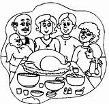 Coloring Family Pages Thanksgiving Dinner Clipart Printable Moments Precious Para Book Color Print Extended Kids Happy Familia Feast Fun Google sketch template