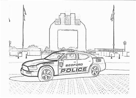 police car coloring pages    print