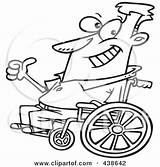 Wheelchair Man Clip Cartoon Clipart Outline Royalty Rf Optimistic Optimism Illustration Toonaday Leishman Ron 2021 sketch template
