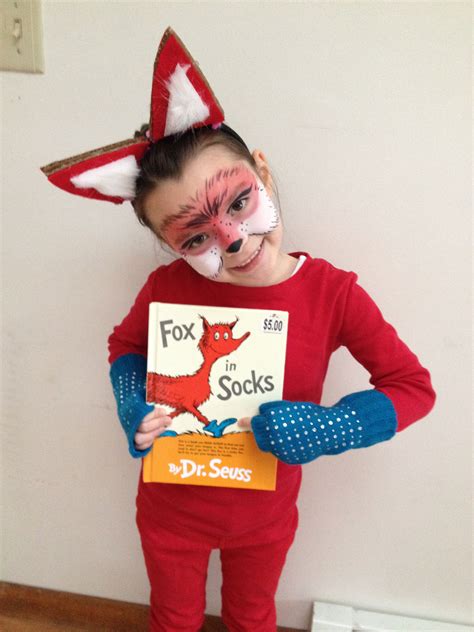 dr suess dress  fox  socks dr seuss costumes book character day