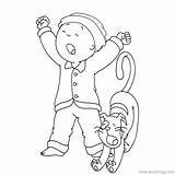 Coloring Caillou Pages Cat Sarah Printable Xcolorings 900px 62k Resolution Info Type  Size Jpeg Template sketch template