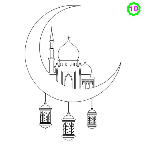 colouring activities colouring mosque muslimkids drawing