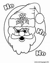 Ho Coloring Santa Claus Pages Christmas Printable sketch template