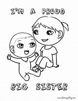 Sister Coloring Pages Brother Lol Surprise Big Doll Colouring Birthday Happy Sisters Printable Drawing Baby Color Kids Sibling Print Getcolorings sketch template