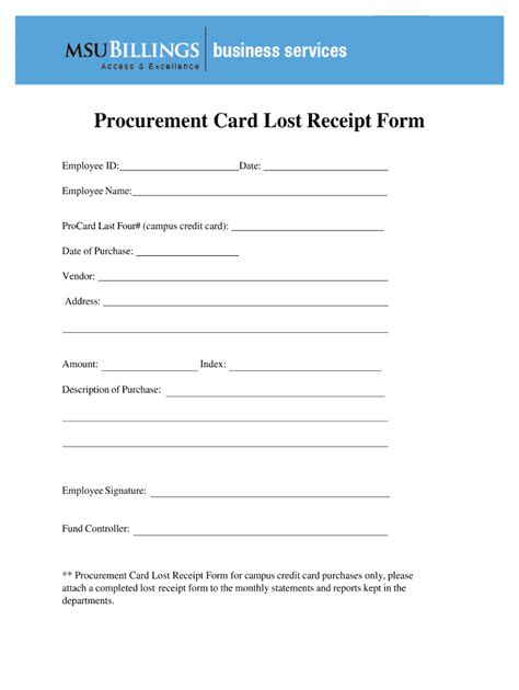 lost receipt forms  ms word  excel lost receipt form